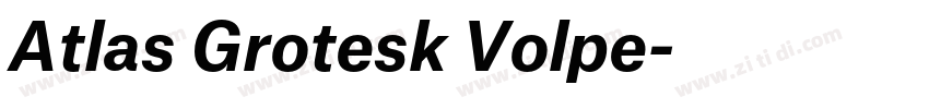 Atlas Grotesk Volpe字体转换